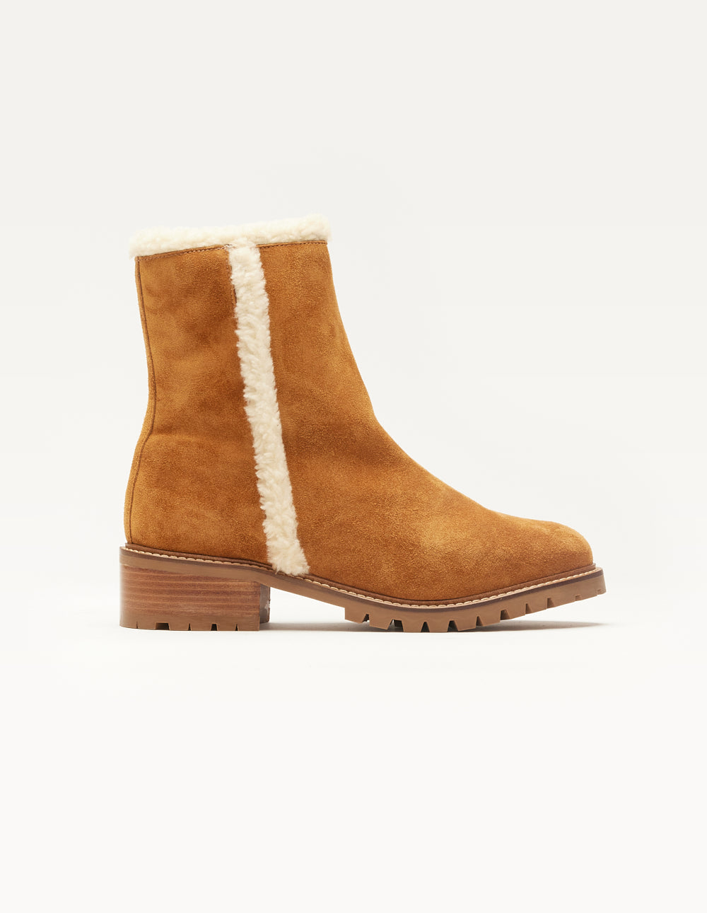 Bottes fourrées Céline - Suède ambre - 1