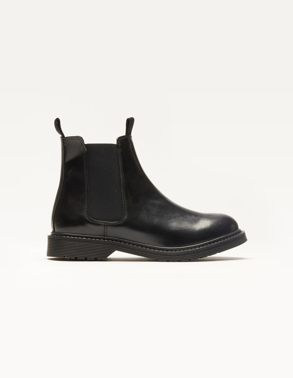 Bottines plates Marielle - Cuir box noir - 1