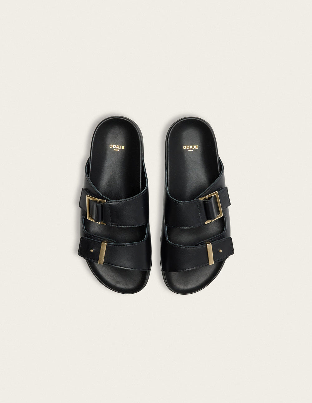 Mules Ampio - Cuir noir - 1