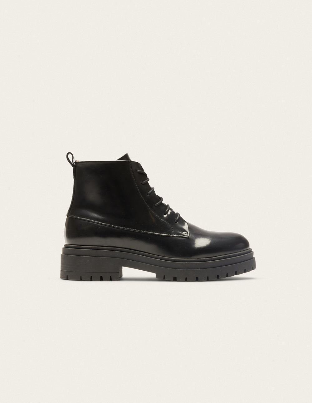 Bottines à lacets Bérénice - Cuir box noir - 1
