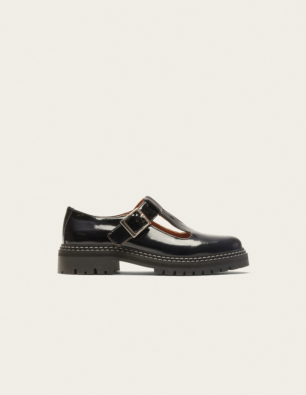 Derbies Romane - Cuir verni noir - 1