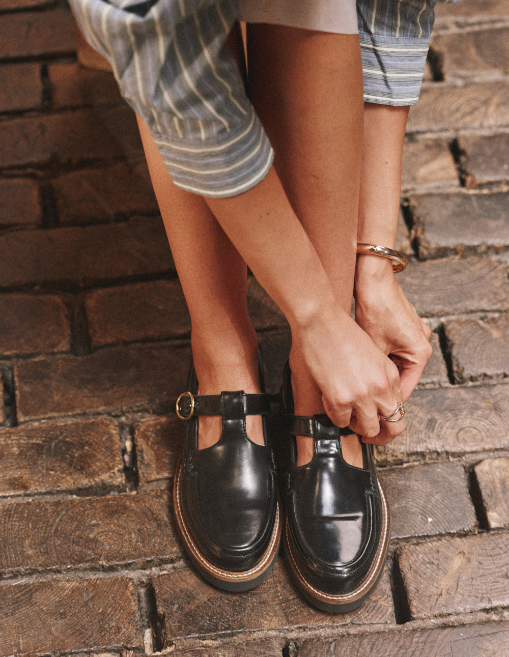 Derbies Carmen - Cuir box noir - 1