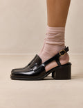 Escarpins Elyra - Cuir box noir - 1