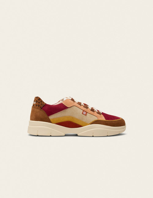 Baskets Laura - Marron ocre bordeaux - 2