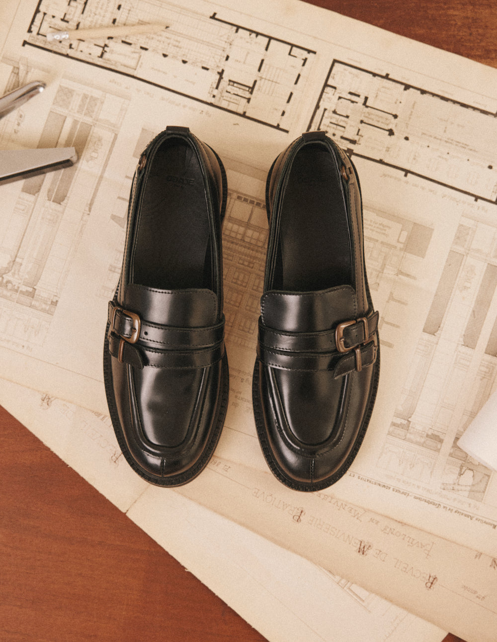 Mocassins Olyme - Cuir box noir - 2