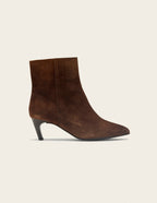 Bottines à talons Dolores - Suède marron - 1